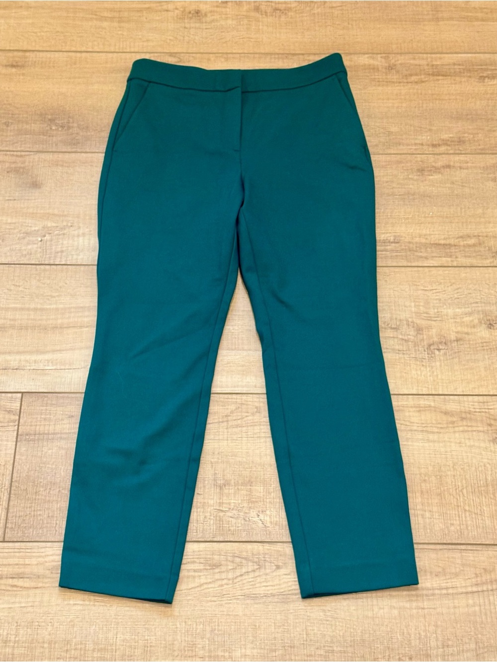 Boden Women's Straight Leg Pants Teal Green